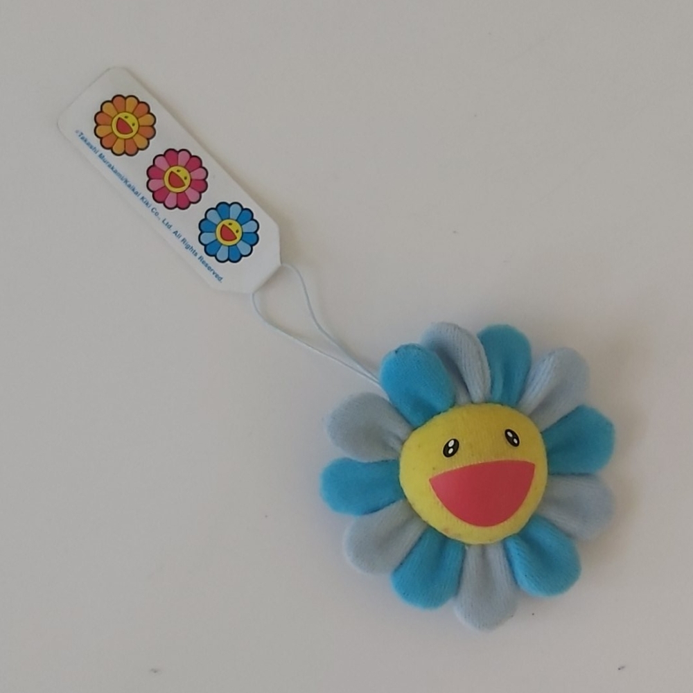 Takashi Murakami Flower Pin Blue/white